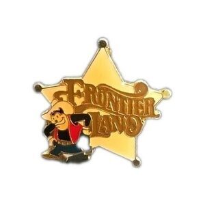 Disney Frontier Land Sheriff Pete Pin Badge Walt Disney Productions Memorabilia